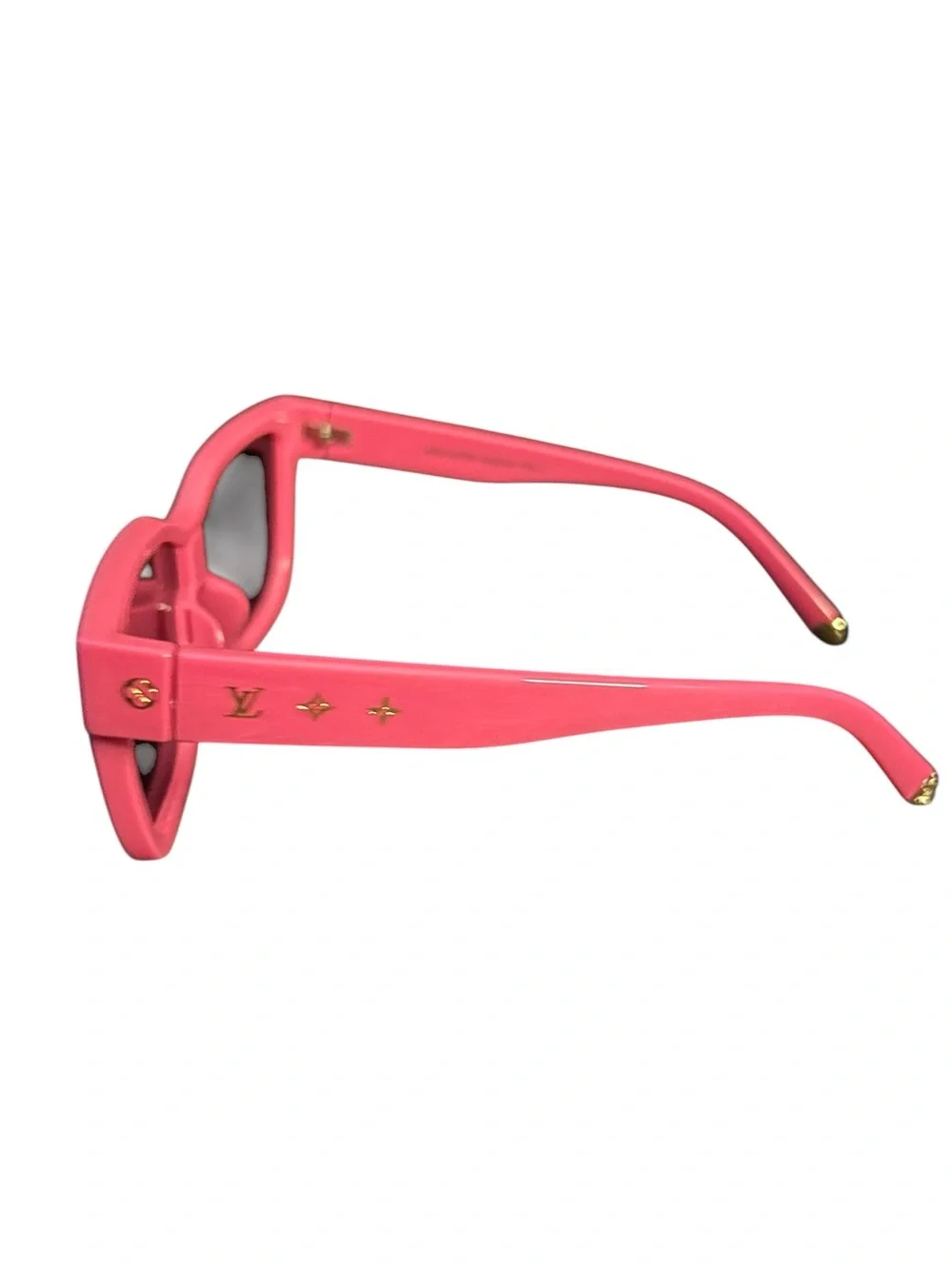 Louis Vuitton : Hot Pink Shield Sunglasses with Mirror Gradient Lenses